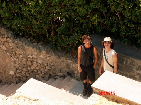 Jakeb and Riley in Italy, July 2025